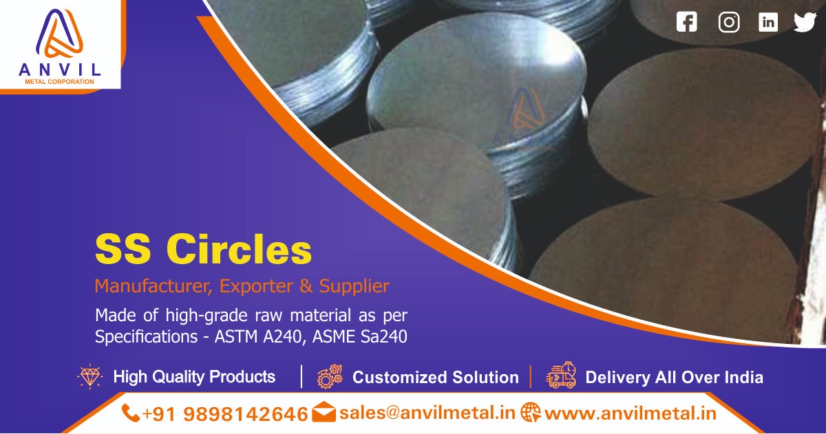  SS Circles Suppliers in Ahmedabad