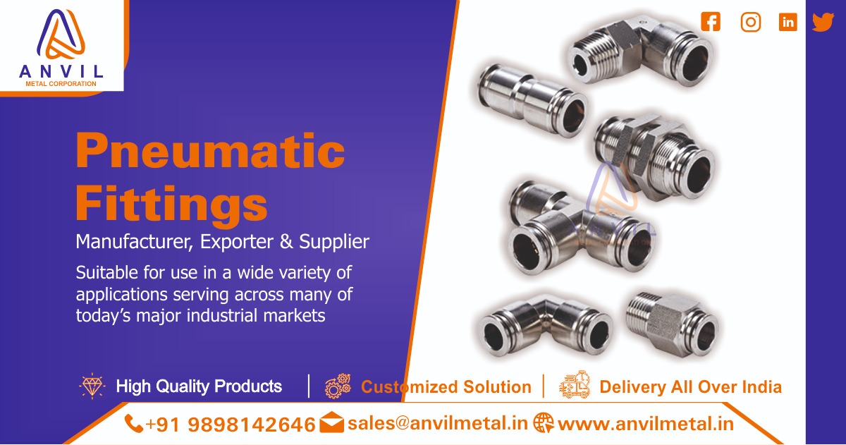 Pneumatic Fittings Supplier in Ahmedabad, Gujarat, India