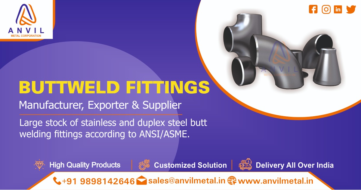 Buttweld Fitting Supplier in Ahmedabad, Gujarat, India