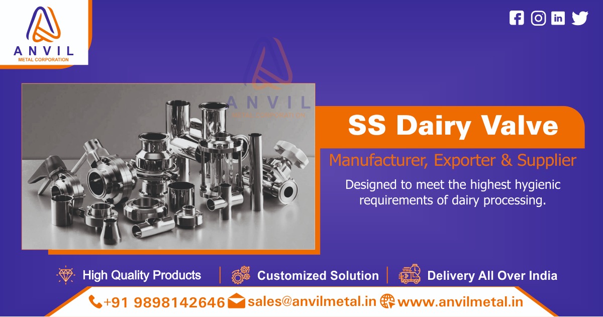 SS Dairy Valves Supplier in Ahmedabad, Gujarat, India