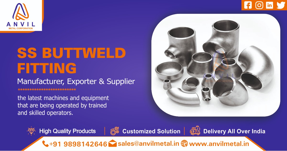 SS Buttweld Fitting Supplier in Ahmedabad, Gujarat, India