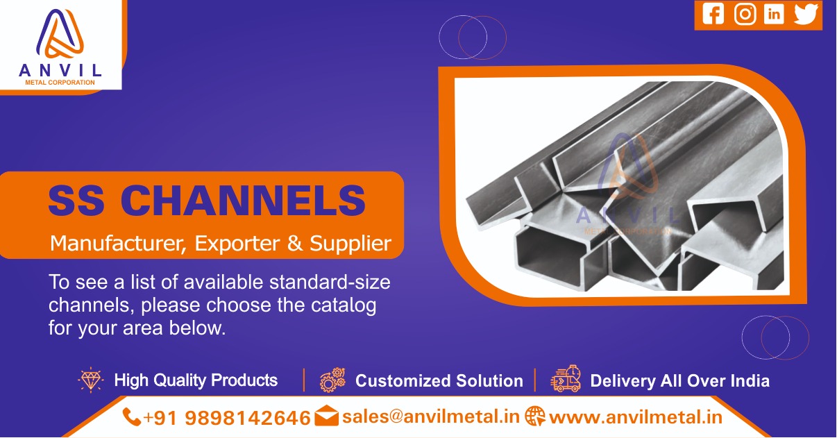 SS Channels Supplier in Ahmedabad, Gujarat, India