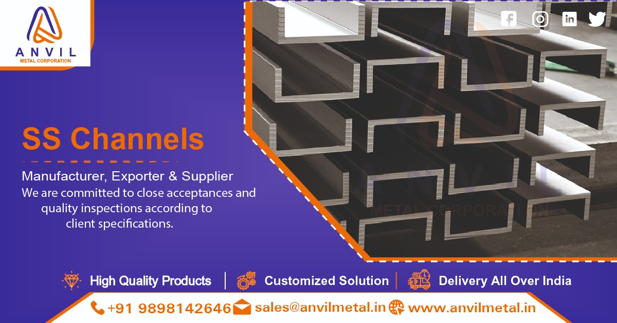 SS Channels Supplier in Ahmedabad, Gujarat, India