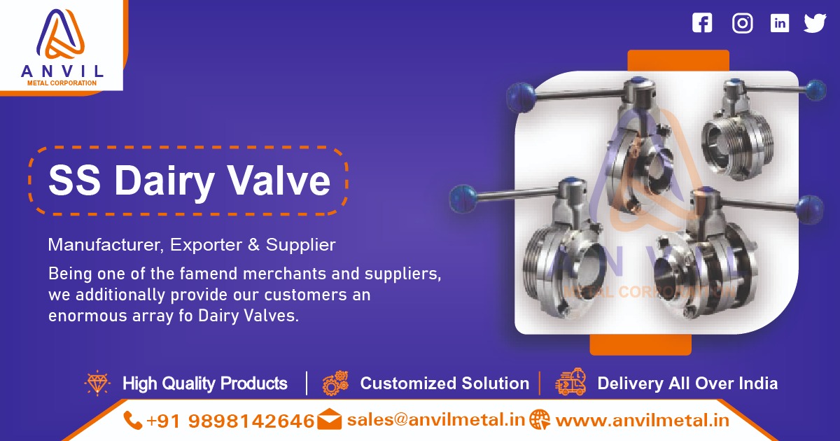 SS Dairy Valves Suppliers in Ahmedabad, Gujarat, India