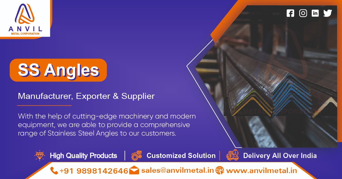 SS Angles Manufacturer in Ahmedabad, Gujarat, India