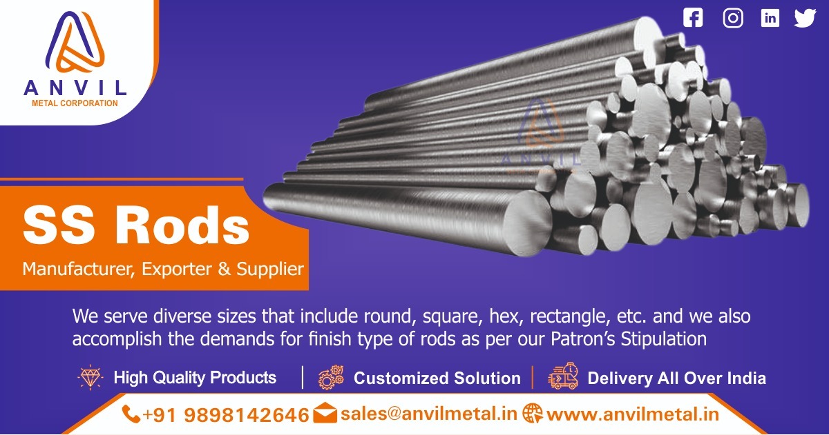 SS Rods Supplier in Ahmedabad, Gujarat, India