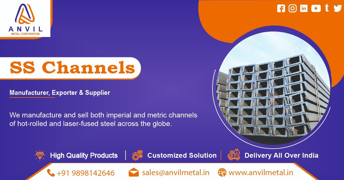 SS Channels Supplier in Ahmedabad, Gujarat, India