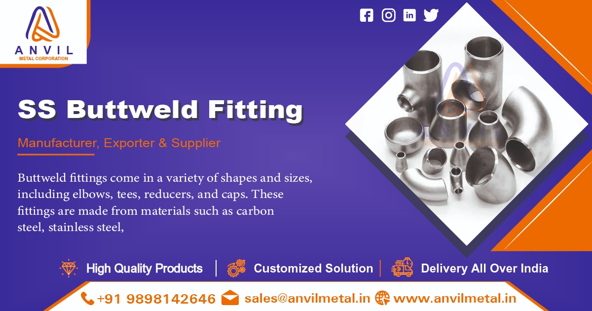 SS Buttweld Fitting Supplier in Ahmedabad, Gujarat, India