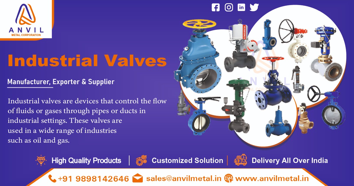 Industrial Valves Supplier in Ahmedabad, Gujarat, India