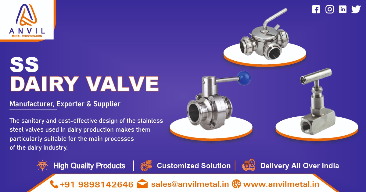 Suppliers of SS Dairy Valves in India