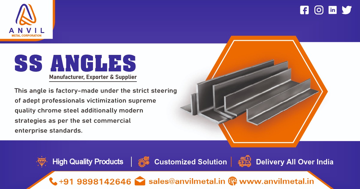 Supplier of SS Angles in India