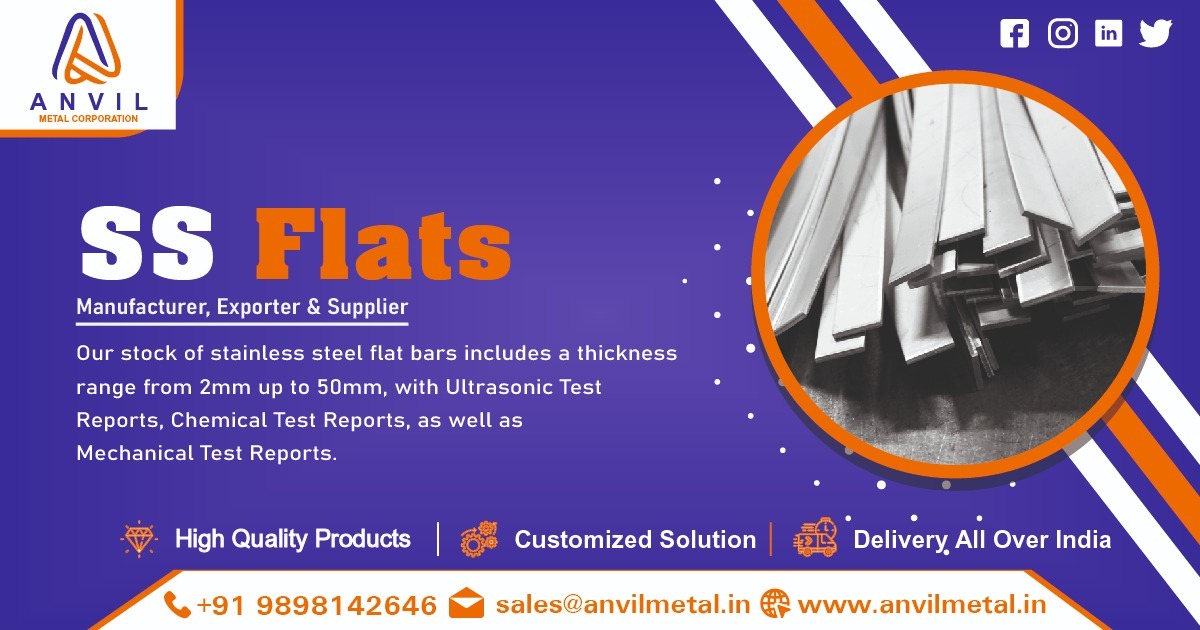 Suppliers of SS Flats in India