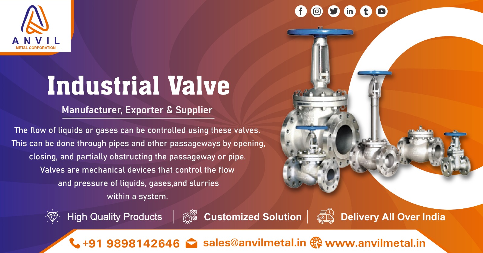 Supplier of Industrial Valves in India