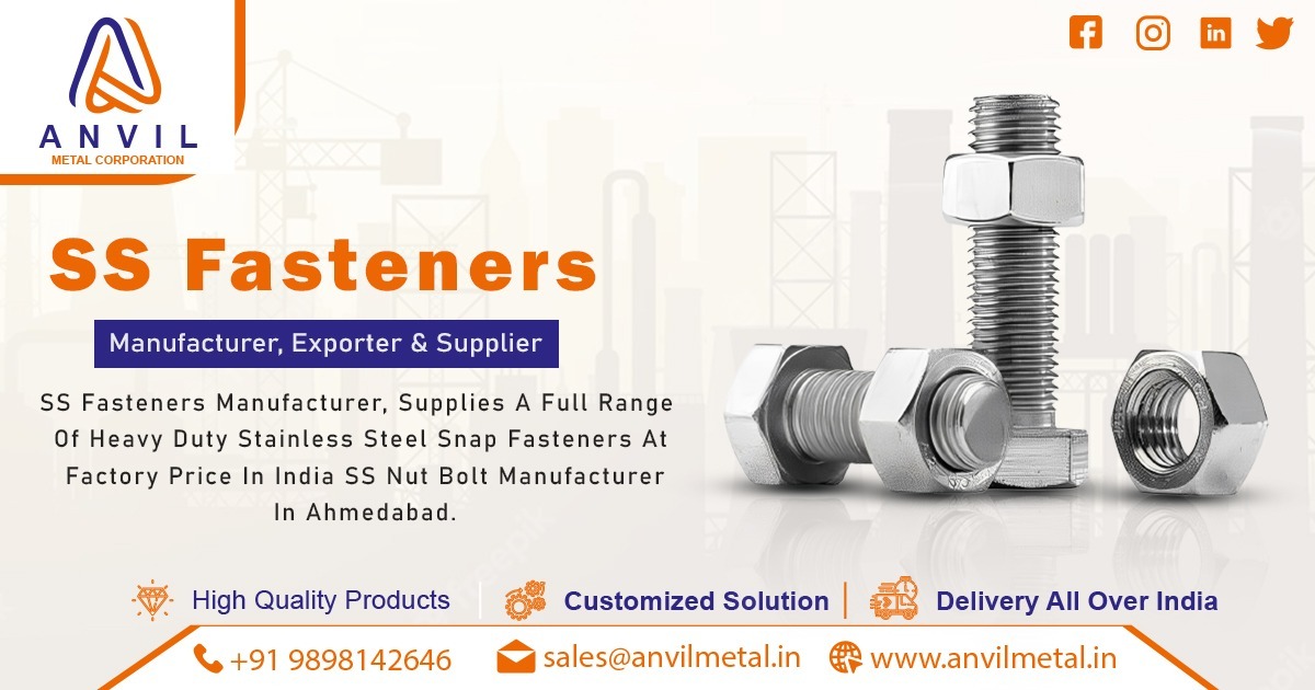 Suppliers Of Ss Fasteners In India Anvil Metal