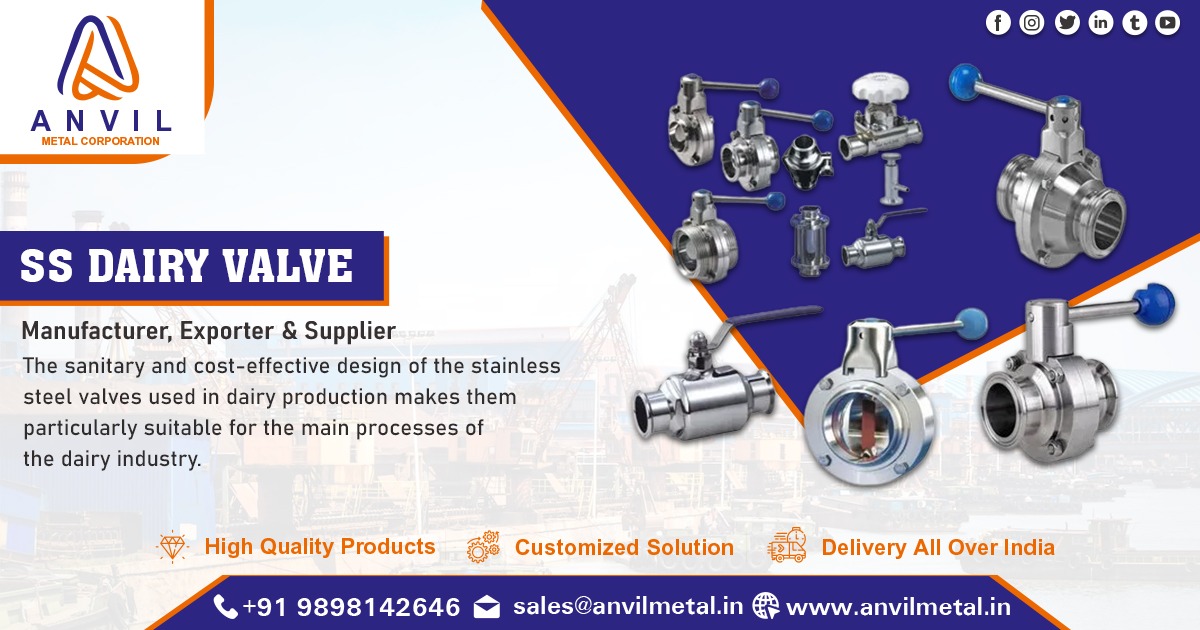 Top Supplier of SS Dairy Valves in India