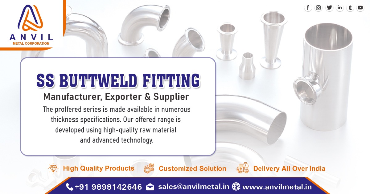 SS Buttweld Fittings Supplier in India