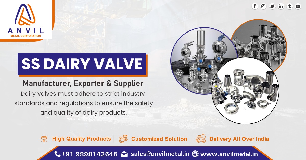 Supplier of Stainless Steel Dairy Valve in India