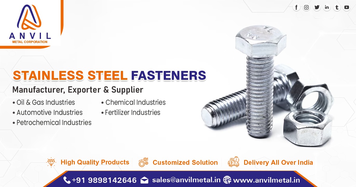 SS Fasteners Supplier–Anvil Metal