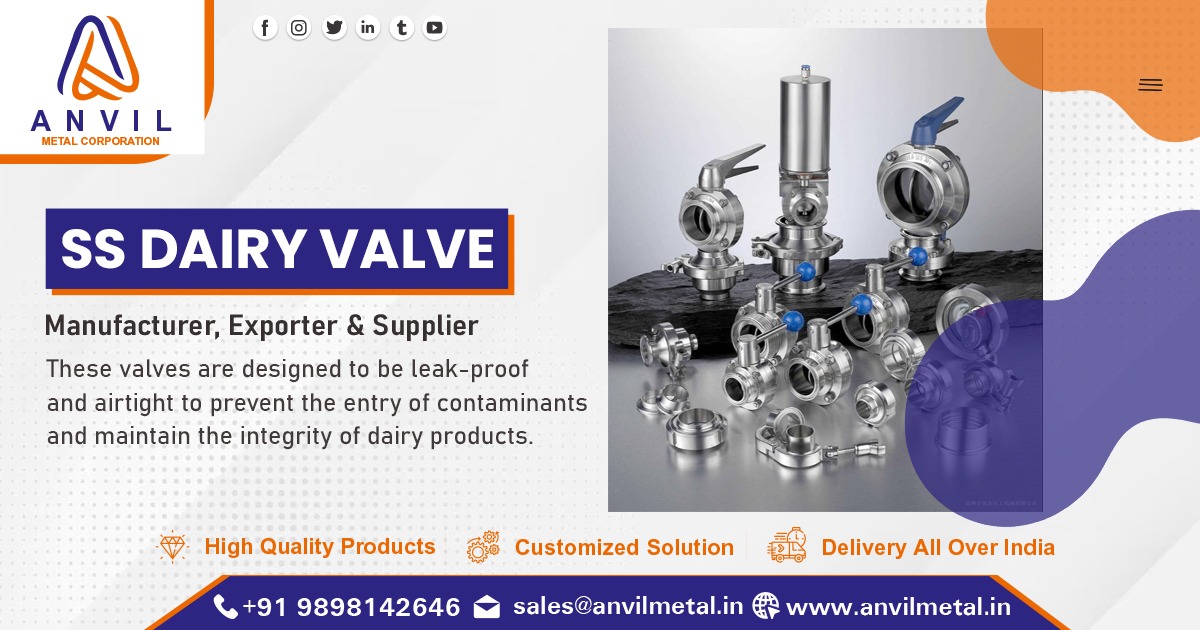 Best Supplier of SS Dairy Valves in India