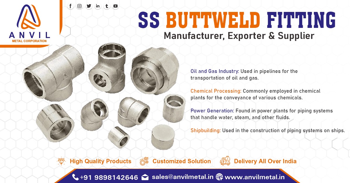 SS Buttweld Fittings Supplier in Maharashtra
