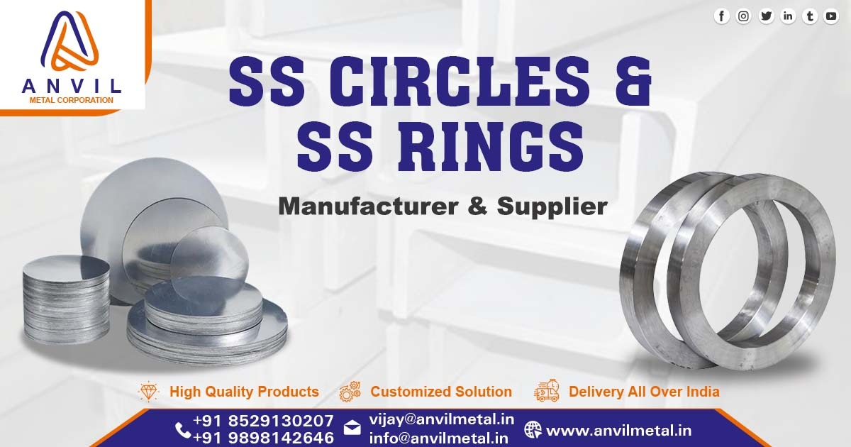 Supplier of Stainless Steel Circles and Rings in West Bengal
