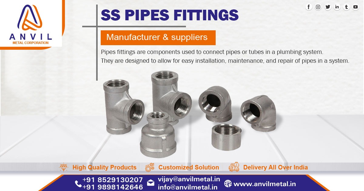 Supplier of SS Pipe Fittings in Gujarat