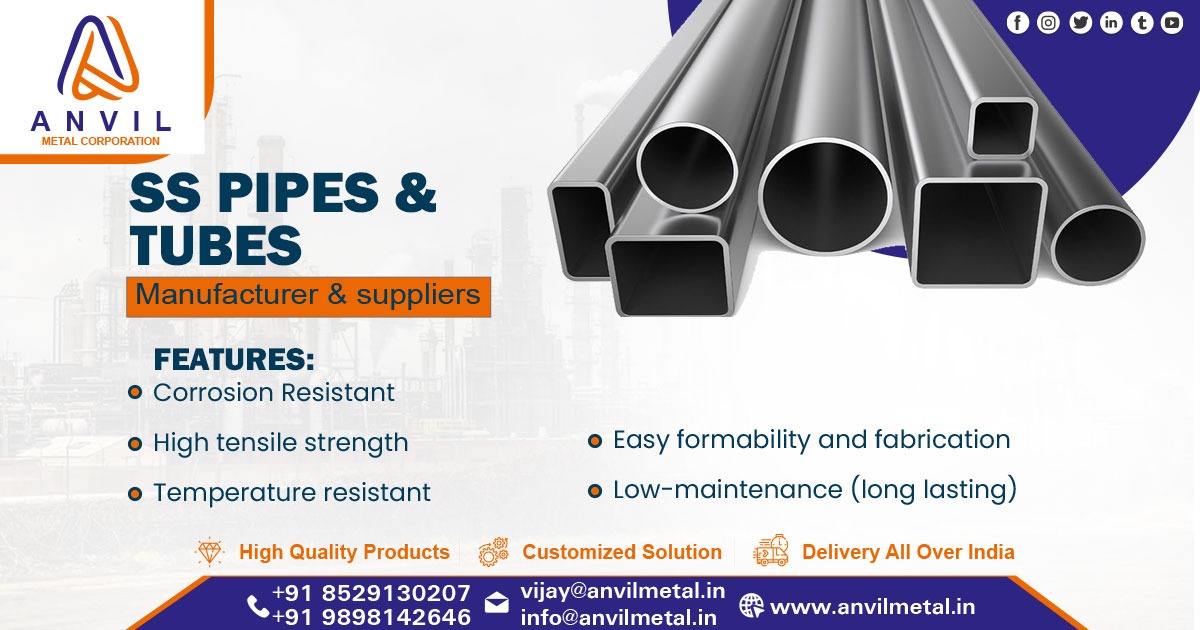 Supplier of SS Pipes and Tubes in Tamil Nadu