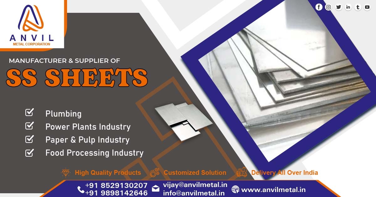 Supplier of Stainless Steel Sheet in Rajasthan