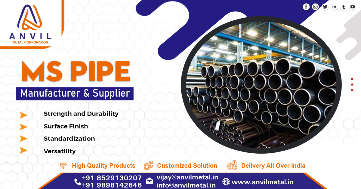 Supplier of MS Pipe in West Bengal