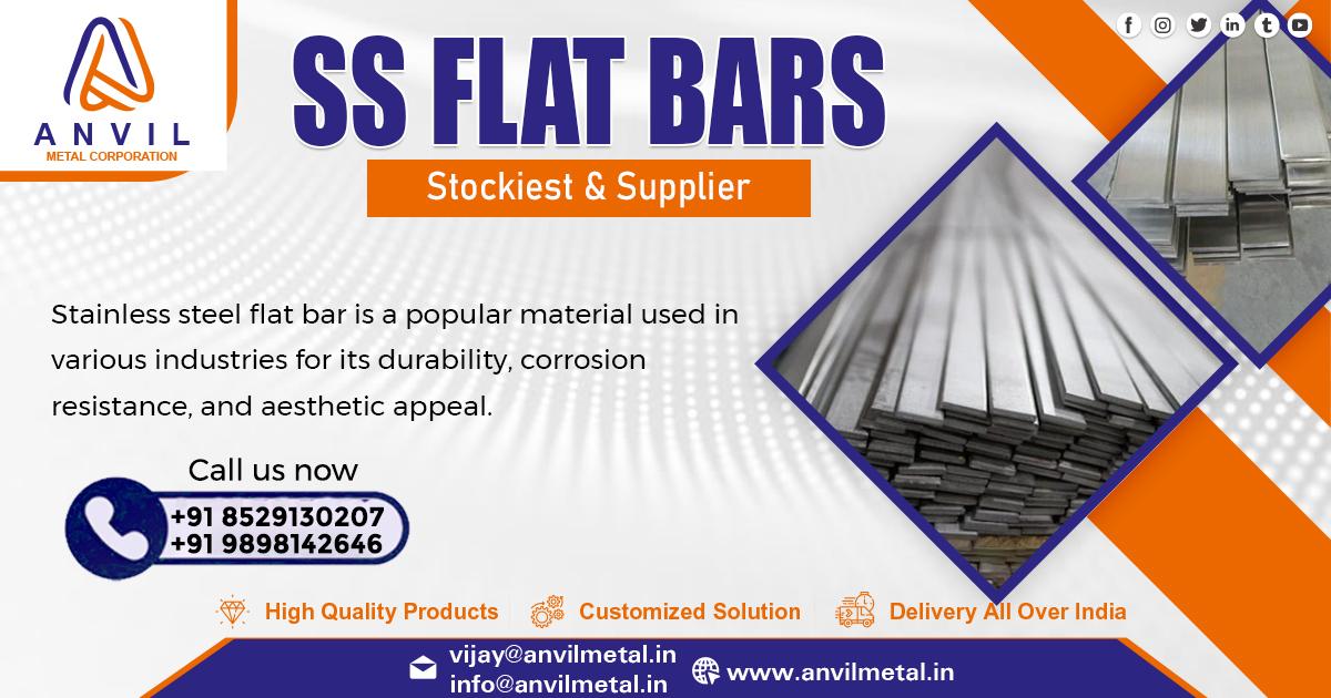 Supplier of SS Flat Bars in India