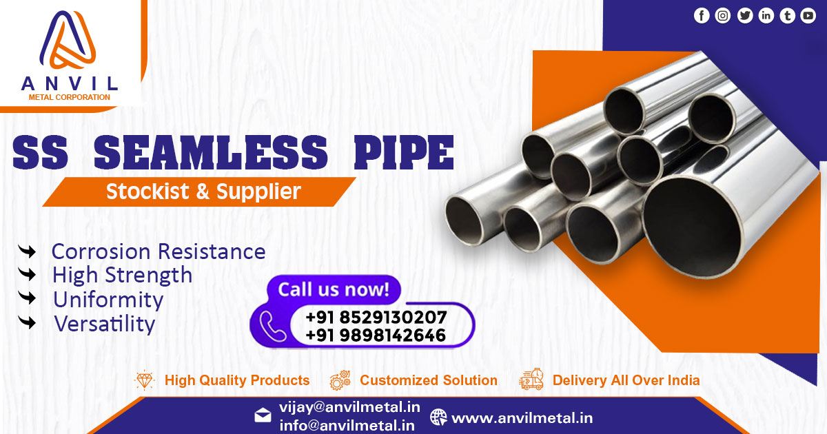 Supplier of SS Seamless Pipes in West Bengal