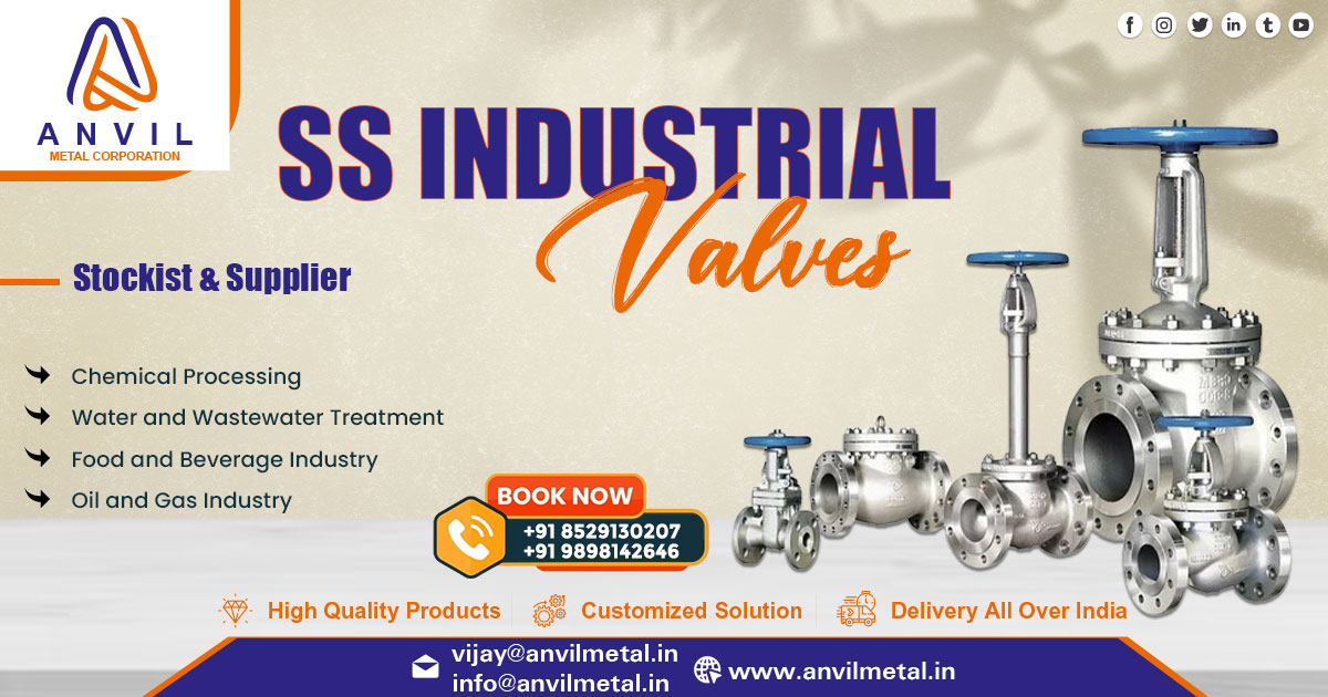 Supplier of SS Industrial Valves in Karnataka