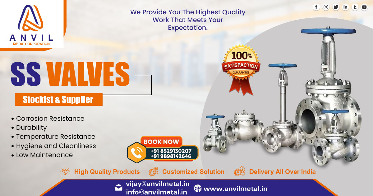 Supplier of Stainless Steel Valves in West Bengal