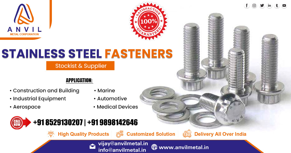 Supplier of Stainless Steel Fasteners in West Bengal