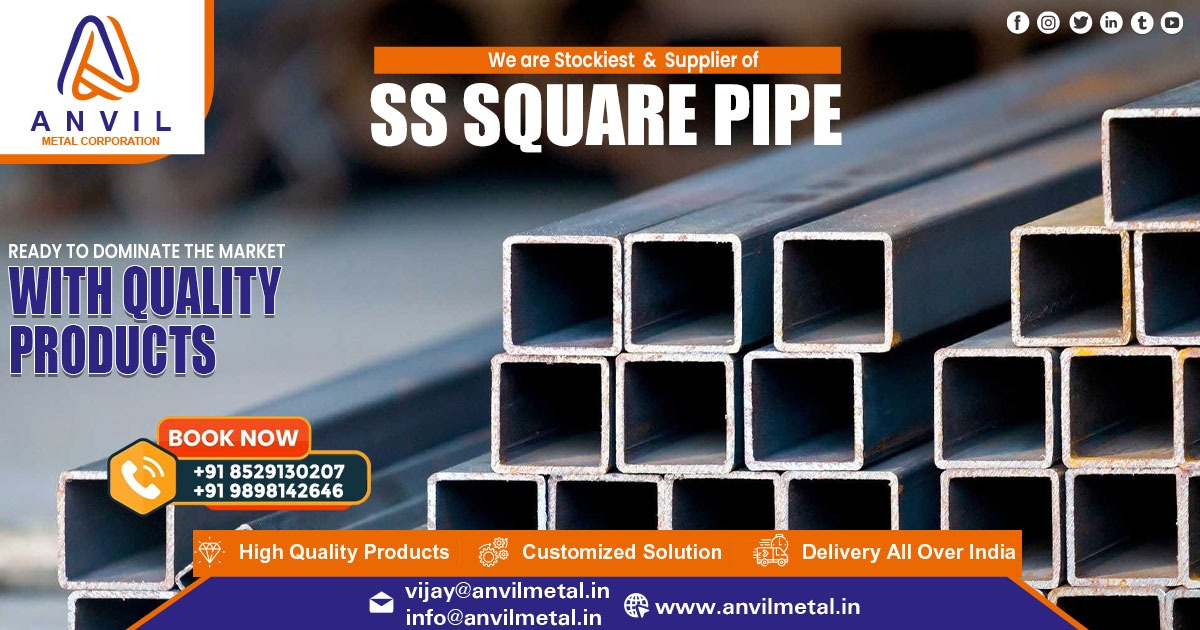 Supplier of Stainless Steel Square Pipe in Maharashtra